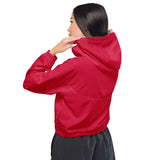 Women’s Cropped Windbreaker - Red/EKG