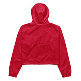 Women’s Cropped Windbreaker - Red/EKG
