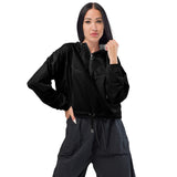 Women’s Cropped Windbreaker - Black