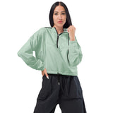 Women’s Cropped Windbreaker - Agave