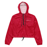 Women’s Cropped Windbreaker - Red/EKG