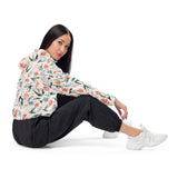 Women’s Cropped Windbreaker - Floral