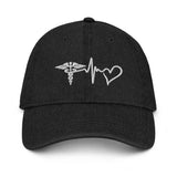 Denim Hat (Embroidered) - Medical