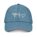 Denim Hat (Embroidered) - Medical