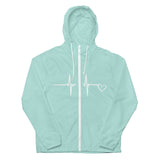 Unisex Lightweight FULL LENGTH Zip Up Windbreaker - EKG