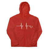 Unisex Lightweight FULL LENGTH Zip Up Windbreaker - EKG
