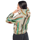 Women’s Cropped Windbreaker - Watercolor