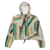 Women’s Cropped Windbreaker - Watercolor