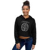 Cropped Hoodie - Beauty Is In The Brains