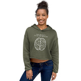 Cropped Hoodie - Beauty Is In The Brains